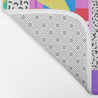 Memphis pattern 131 - 80s / 90s Retro Bath Mat Gallery Image 2