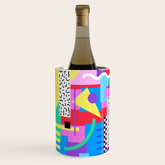 Memphis pattern 131 - 80s / 90s Retro Wine Chiller Gallery Image 2
