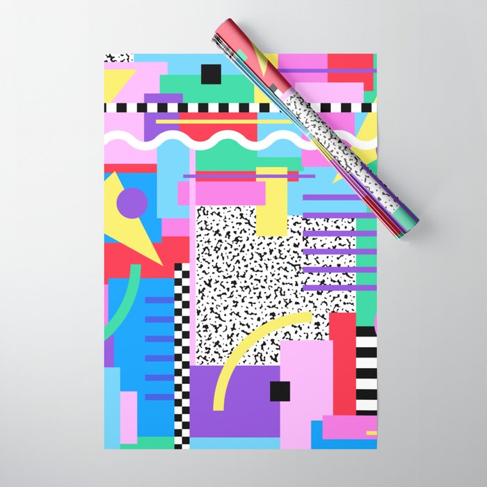 Memphis pattern 131 - 80s / 90s Retro Wrapping Paper Gallery Image 1