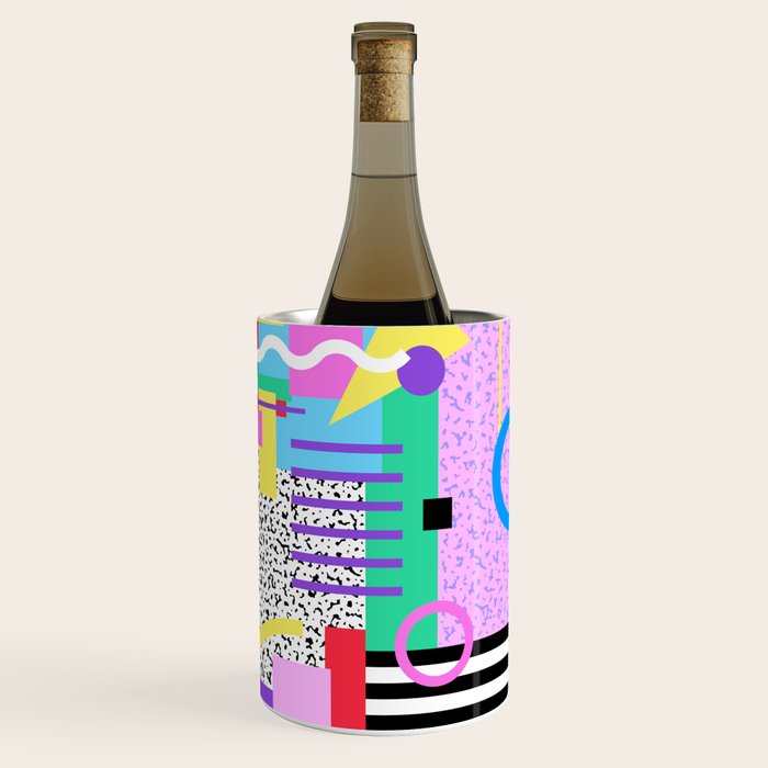 Memphis pattern 131 - 80s / 90s Retro Wine Chiller Gallery Image 3