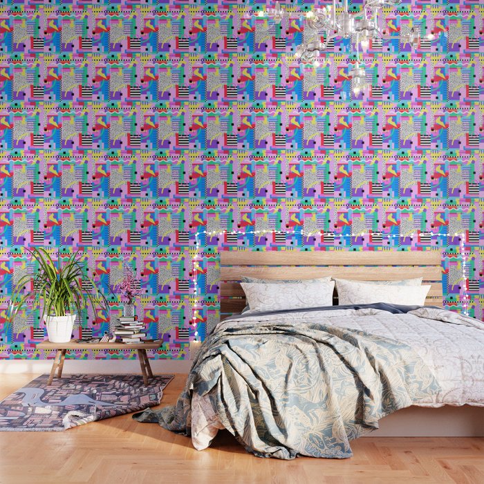 Memphis pattern 131 - 80s / 90s Retro Wallpaper Gallery Image 3