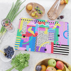 Memphis pattern 131 - 80s / 90s Retro Cutting Board Gallery Image 2