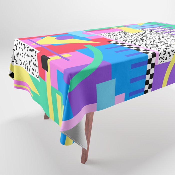 Memphis pattern 131 - 80s / 90s Retro Tablecloth Gallery Image 1