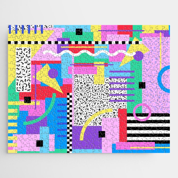 Memphis pattern 131 - 80s / 90s Retro Jigsaw Puzzle Gallery Image 1