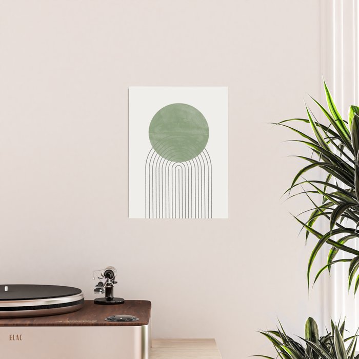 Green Sun Positive Vibe  Poster Gallery Image 2