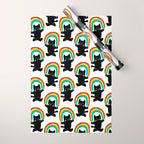 Rainbow cat Wrapping Paper Gallery Image 1