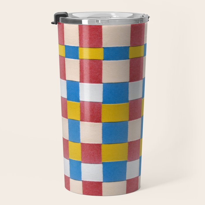 Paper Weaving Pattern #2 Travel Mug Gallery Image 3