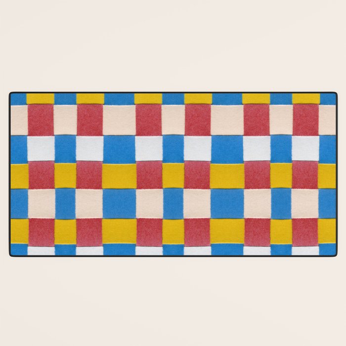 Paper Weaving Pattern #2 Desk Mat Gallery Image 3