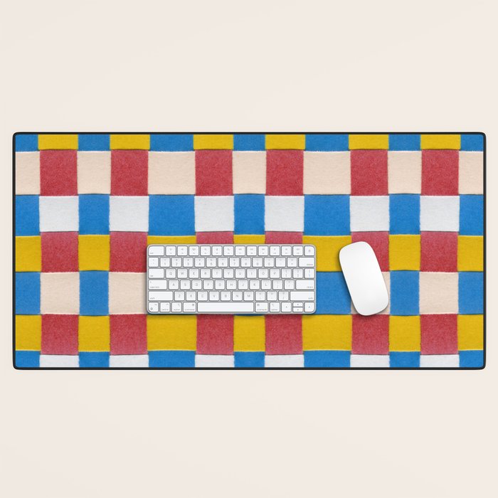 Paper Weaving Pattern #2 Desk Mat Gallery Image 1