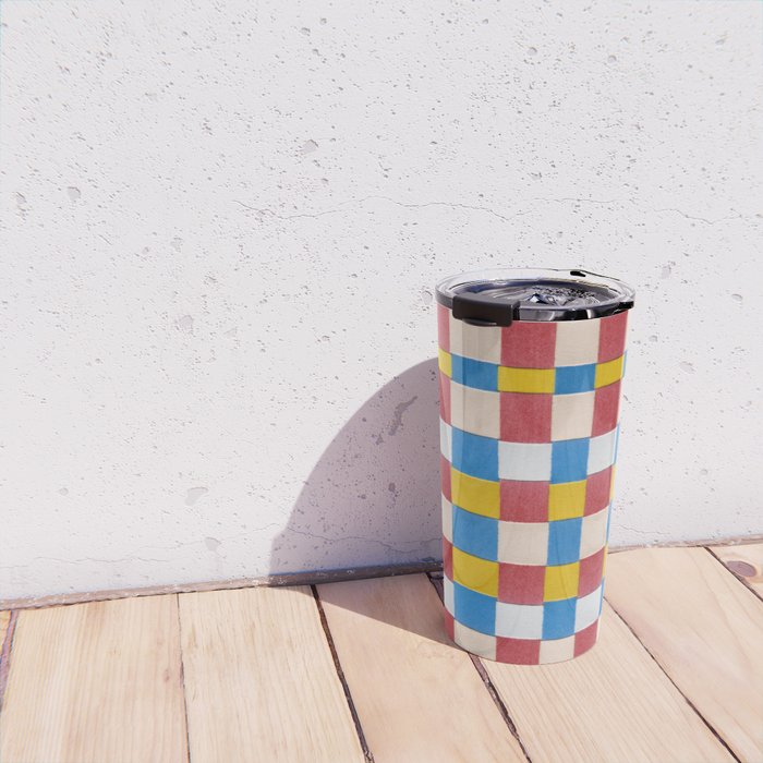 Paper Weaving Pattern #2 Travel Mug Gallery Image 4