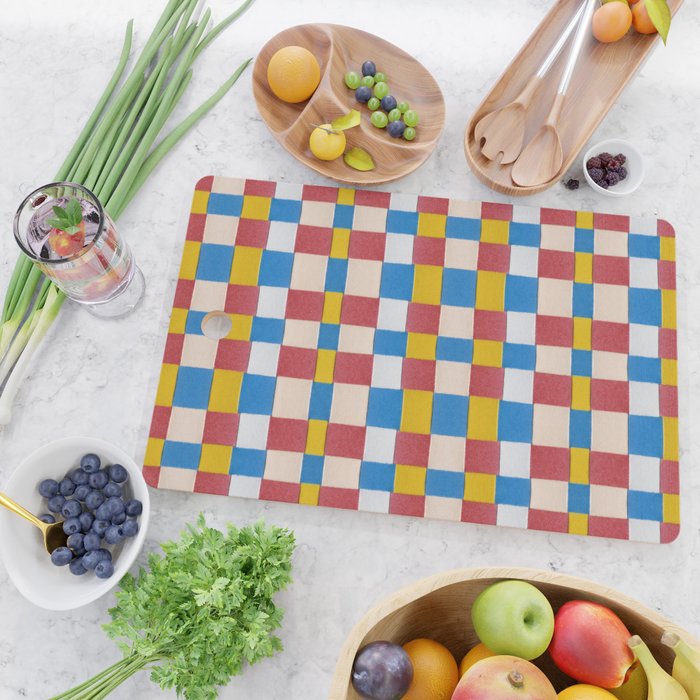 Paper Weaving Pattern #2 Cutting Board Gallery Image 2