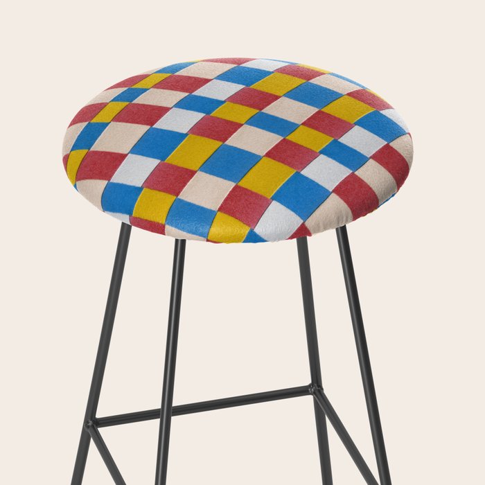 Paper Weaving Pattern #2 Stool Gallery Image 2