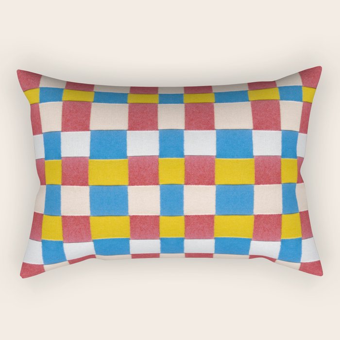 Paper Weaving Pattern #2 Rectangular Pillow Gallery Image 1