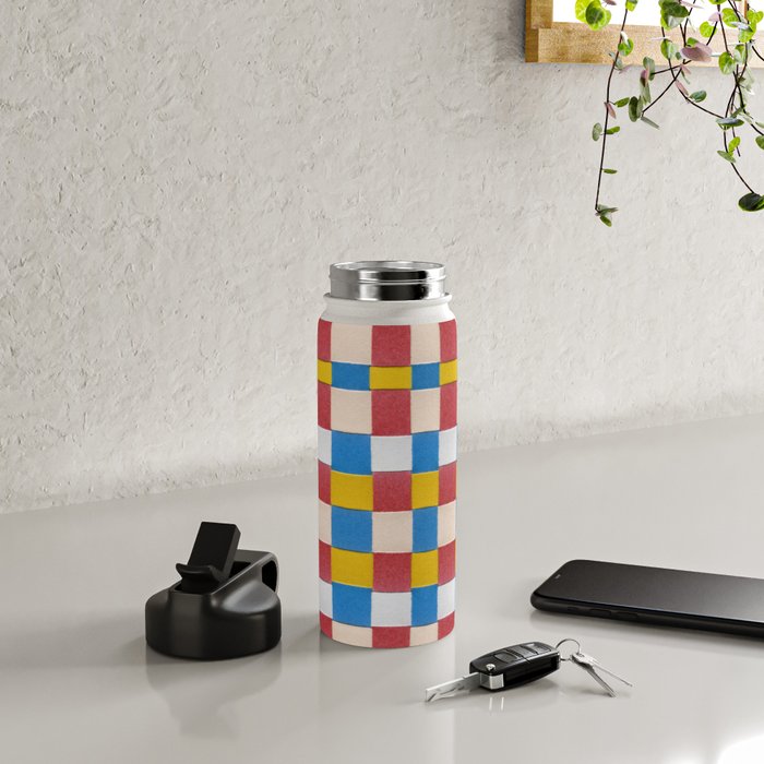 Paper Weaving Pattern #2 Water Bottle Gallery Image 4