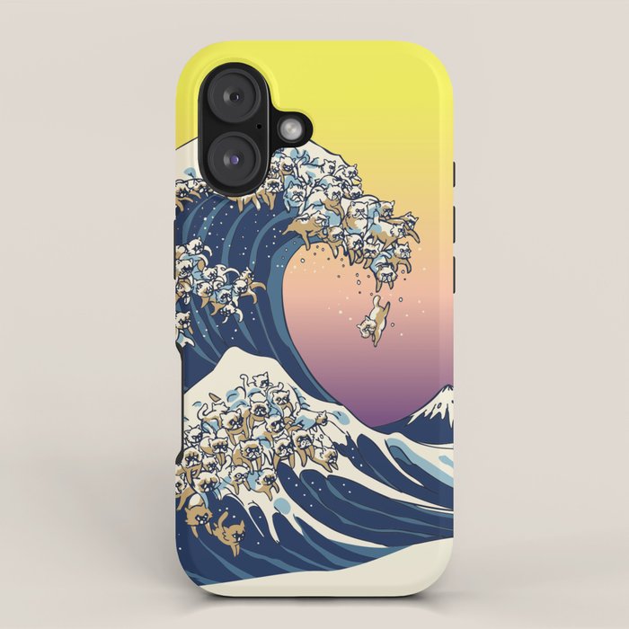 The Great Wave Of  Cat iPhone Case Gallery Image 1