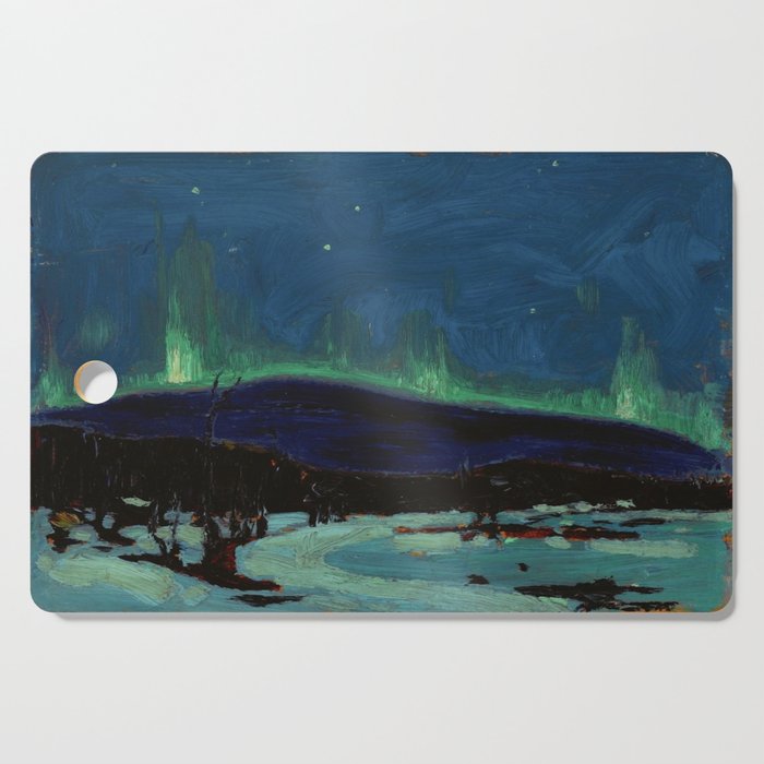 Tom Thomson Northern Lights Canadian Landscape Artist Cutting Board Gallery Image 1