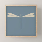 Dragonfly Pattern I Blue Mini Art Print Gallery Image 1