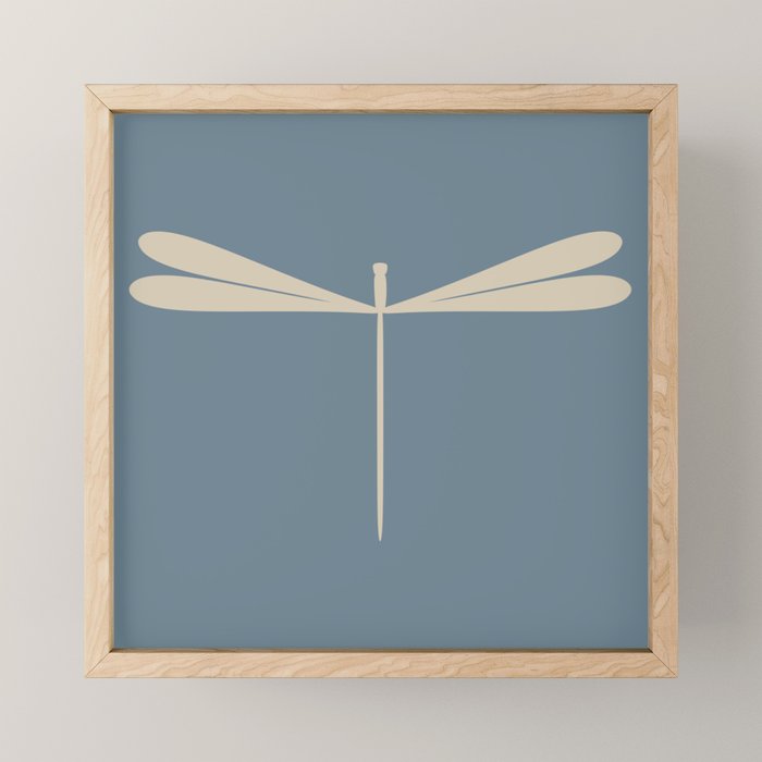 Dragonfly Pattern I Blue Mini Art Print Gallery Image 1