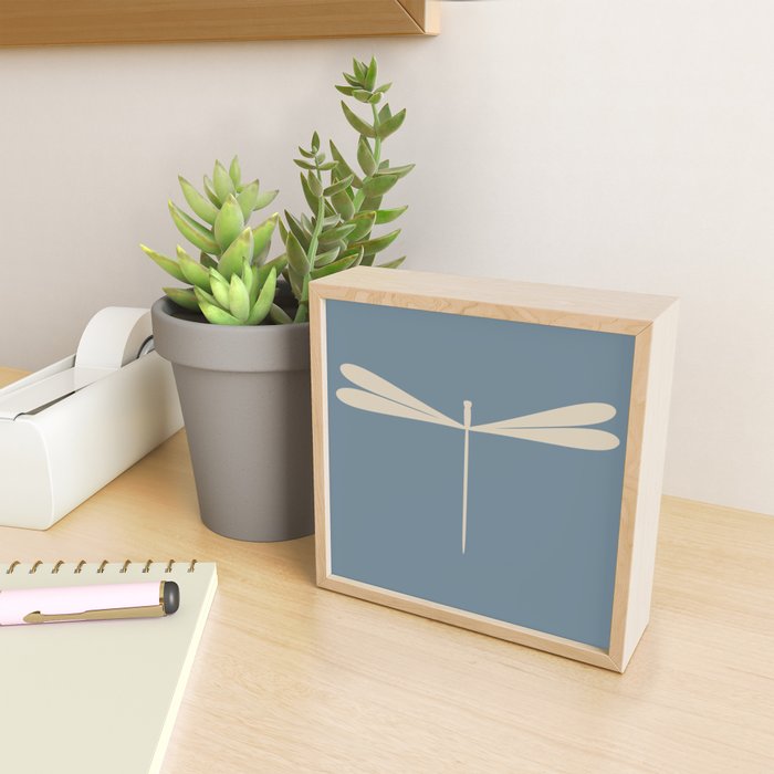 Dragonfly Pattern I Blue Mini Art Print Gallery Image 2