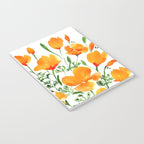 Watercolor California poppies Notebook Gallery Image 3