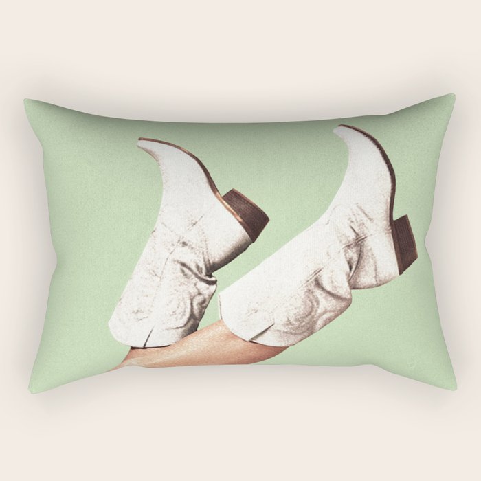 These Boots - Green Rectangular Pillow Gallery Image 2