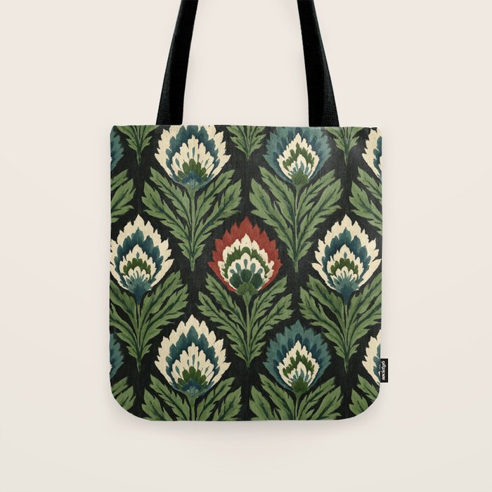 Vintage Floral Tapestry Pattern Tote Bag Gallery Image 1