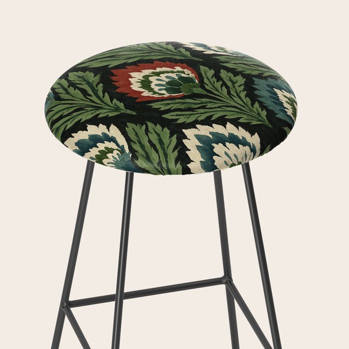 Vintage Floral Tapestry Pattern Stool Gallery Image 2