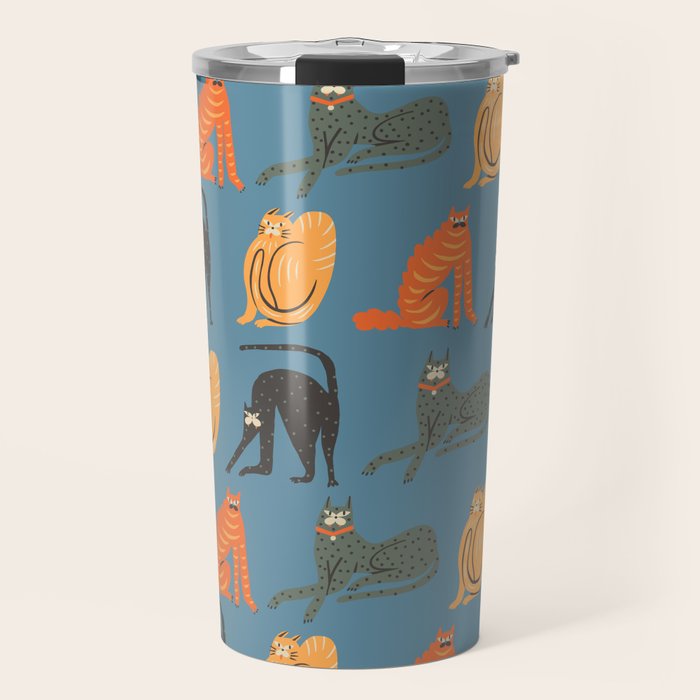 Badass gang cats Travel Mug Gallery Image 1