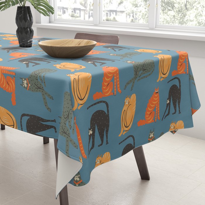 Badass gang cats Tablecloth Gallery Image 3
