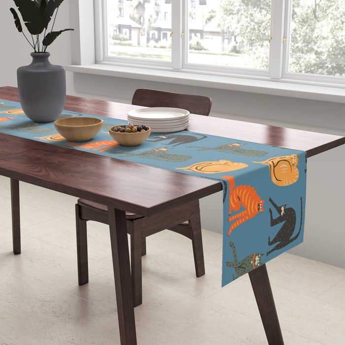 Badass gang cats Table Runner Gallery Image 2