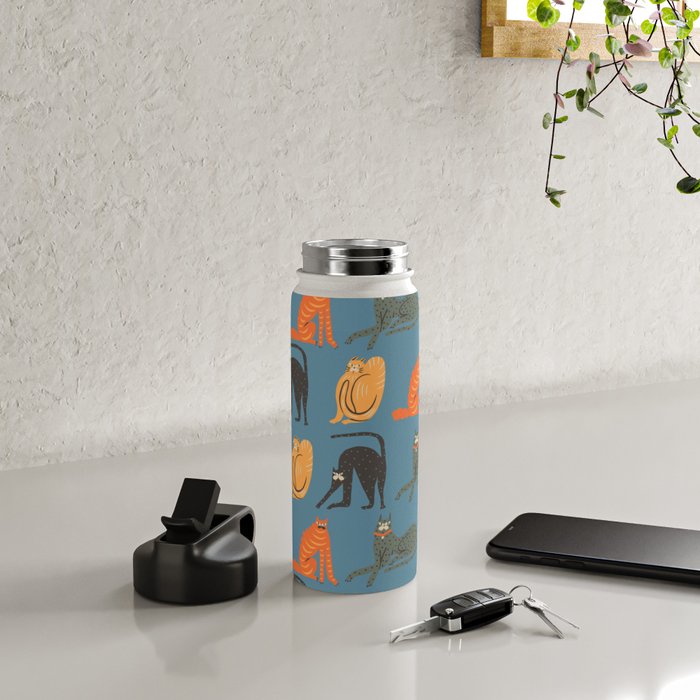 Badass gang cats Water Bottle Gallery Image 4