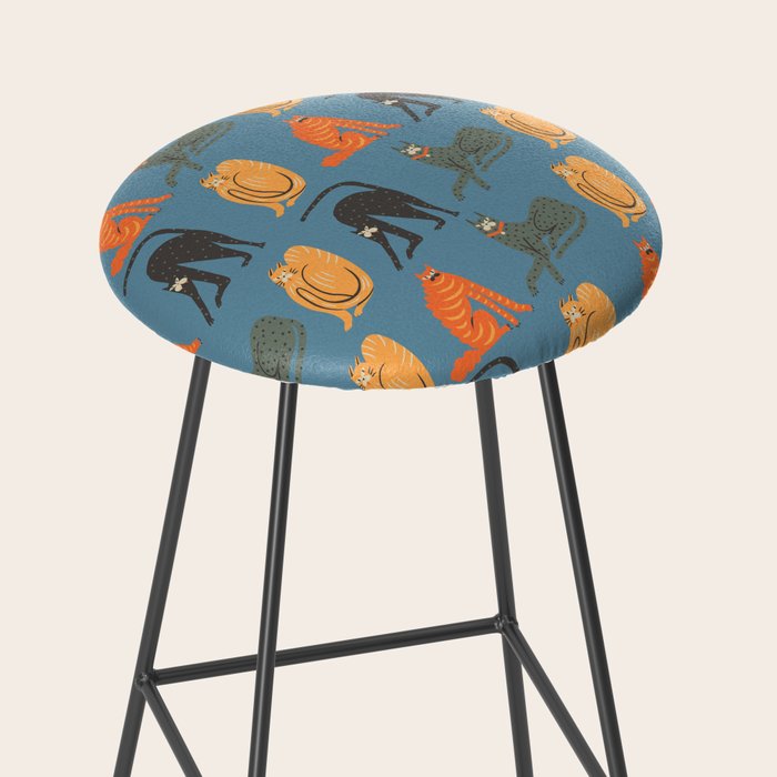 Badass gang cats Stool Gallery Image 2