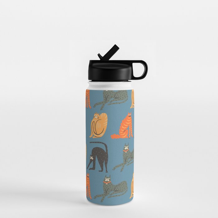 Badass gang cats Water Bottle Gallery Image 1