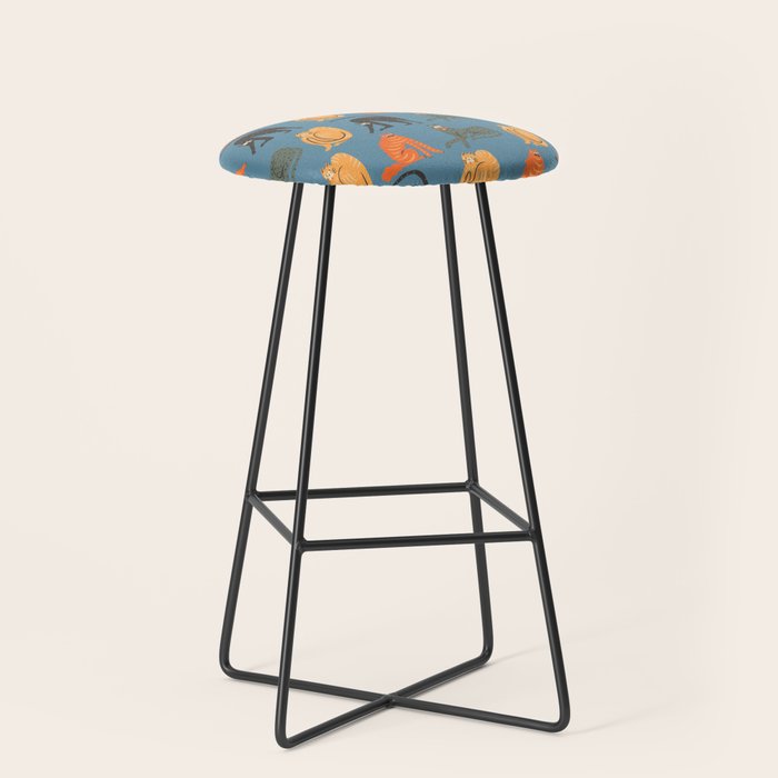 Badass gang cats Stool Gallery Image 1