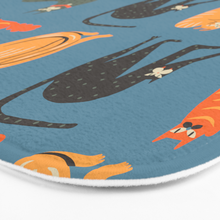 Badass gang cats Bath Mat Gallery Image 3