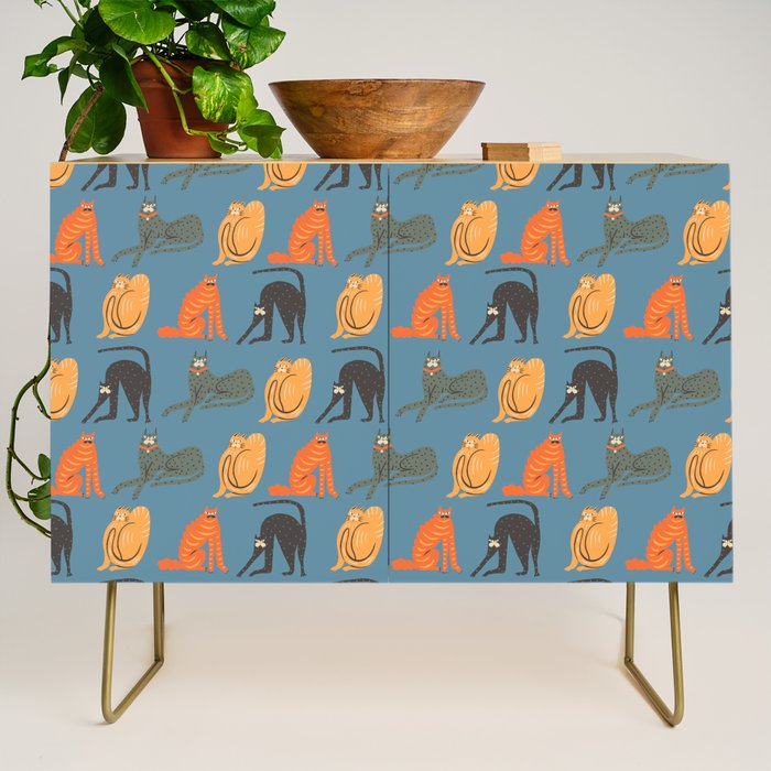 Badass gang cats Credenza Gallery Image 1