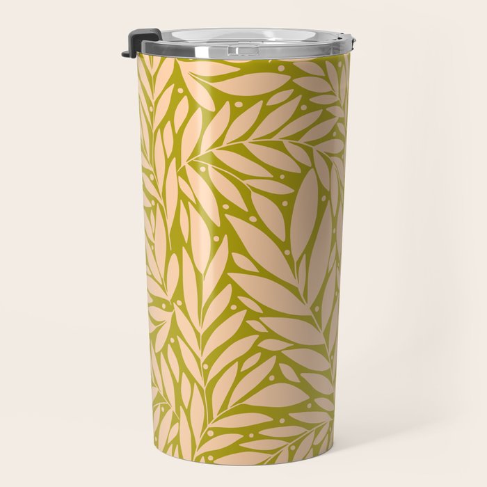 Vintage Leaves  Travel Mug Gallery Image 3