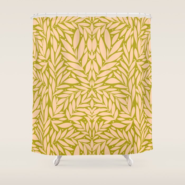 Vintage Leaves  Shower Curtain Gallery Image 1