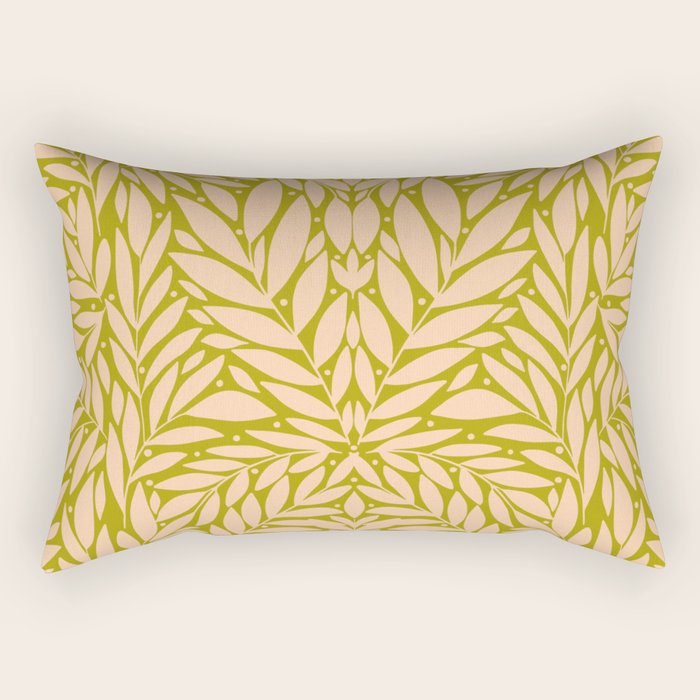 Vintage Leaves  Rectangular Pillow Gallery Image 2