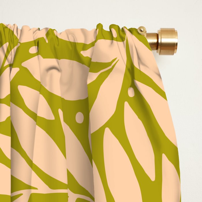 Vintage Leaves  Window Curtain Gallery Image 2
