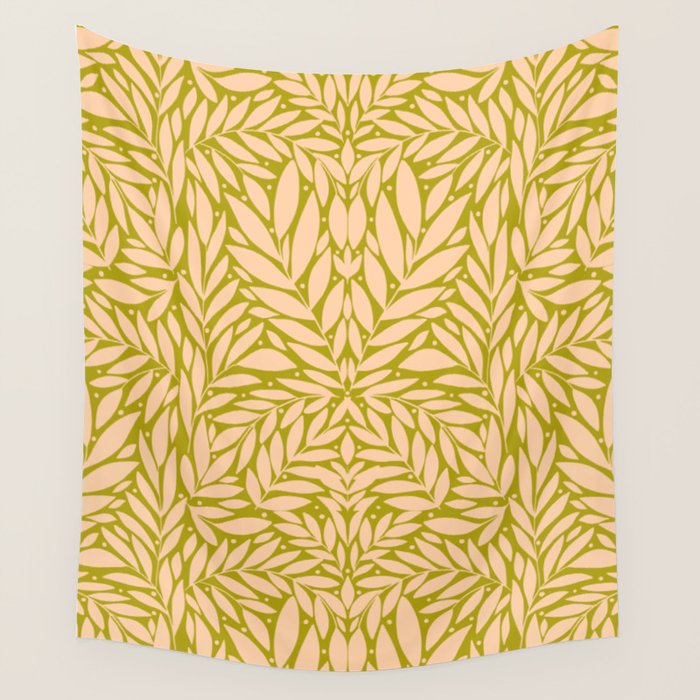 Vintage Leaves  Wall Tapestry Gallery Image 4