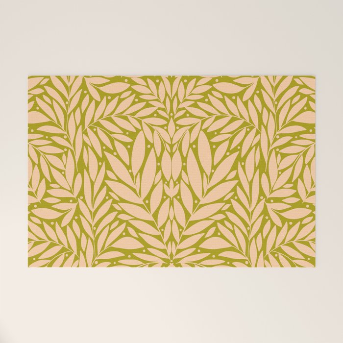 Vintage Leaves  Welcome Mat Gallery Image 1