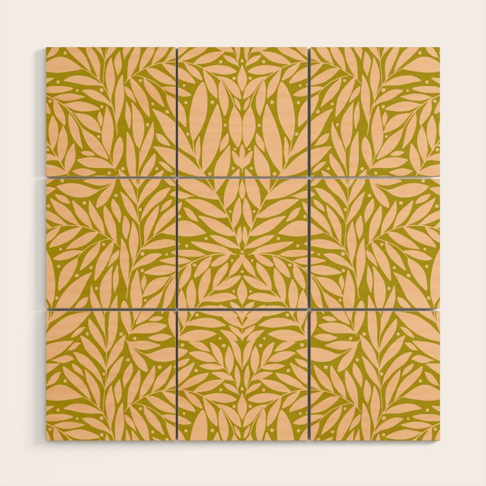 Vintage Leaves  Wood Wall Art Gallery Image 1