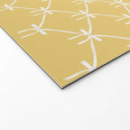 Bows & Ribbons Pattern XXI Butter Yellow Welcome Mat Gallery Image 2