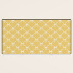 Bows & Ribbons Pattern XXI Butter Yellow Desk Mat Gallery Image 3