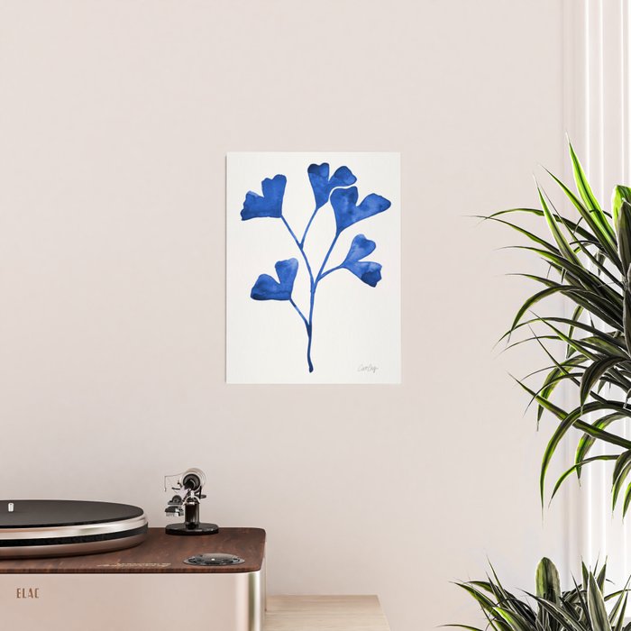 Ginkgo Biloba - Navy Poster Gallery Image 2