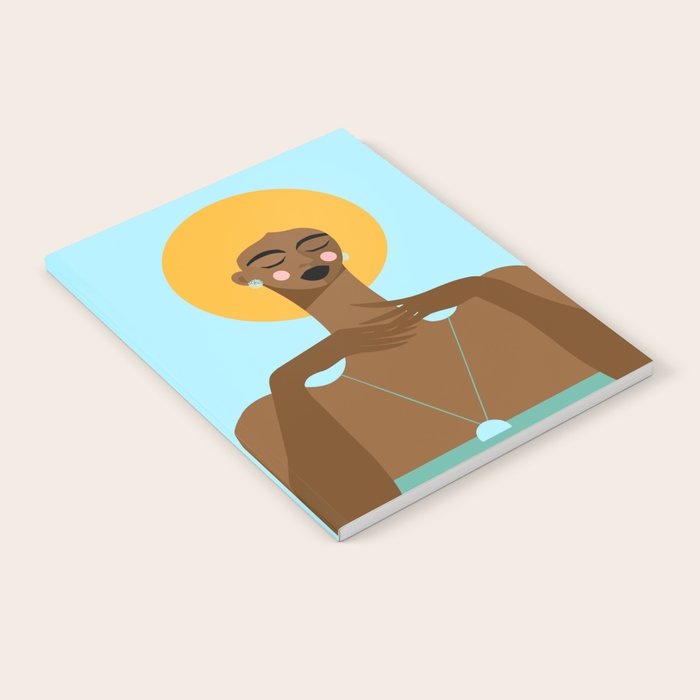 Dreaming in Color - Abstract Black Woman Illustration Notebook Gallery Image 2