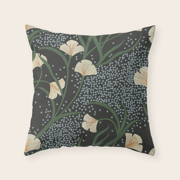 Lily Floral Throw Pillow Gallery Image 6