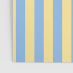 Bold Vertical Stripes Pattern - butter yellow and blue Poster Gallery Image 3