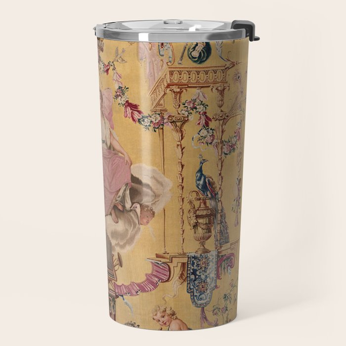 Antique 18th Century 'Portal of the Gods' French Gobelin Tapestry Travel Mug Gallery Image 2